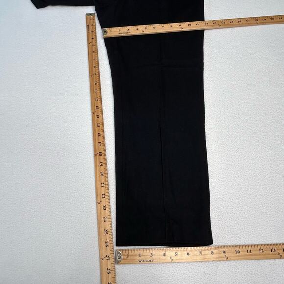 Vince Womens Size 10 Cozy Wool-Blend Mid-Rise Stitch-Front Pant Black V977222278 - Picture 3 of 8